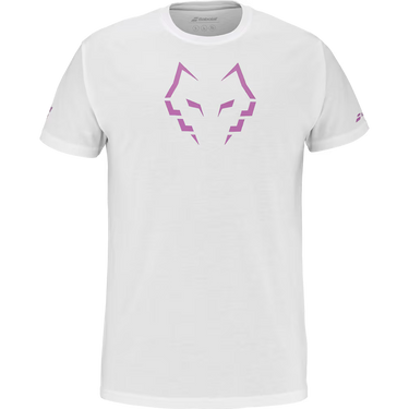 Babolat franela cotton tee Juan Lebron 2025 blanca / rosa