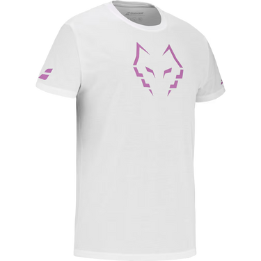 Babolat franela cotton tee Juan Lebron 2025 blanca / rosa