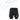 Short negro con bisel perforado, ultraligero, con elastano y licra interna